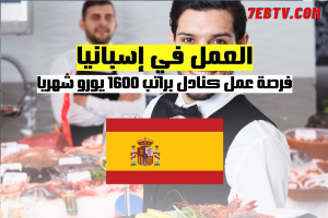فرصة عمل كنادل في إسبانيا براتب شهري قدره 1600 يورو